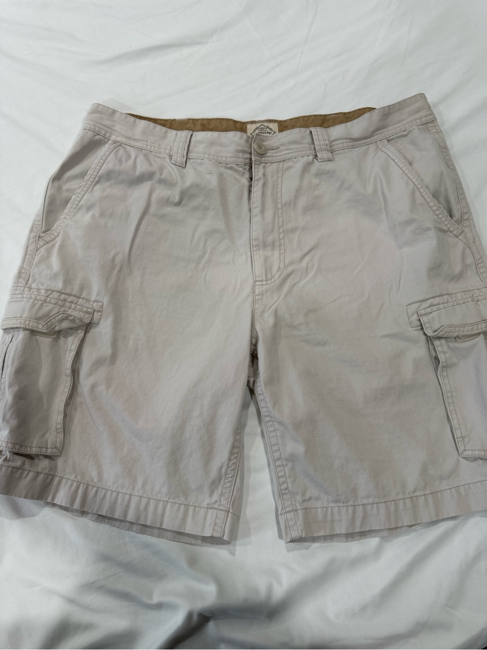 St. John's Bay Men's Cargo Shorts in Light Beige